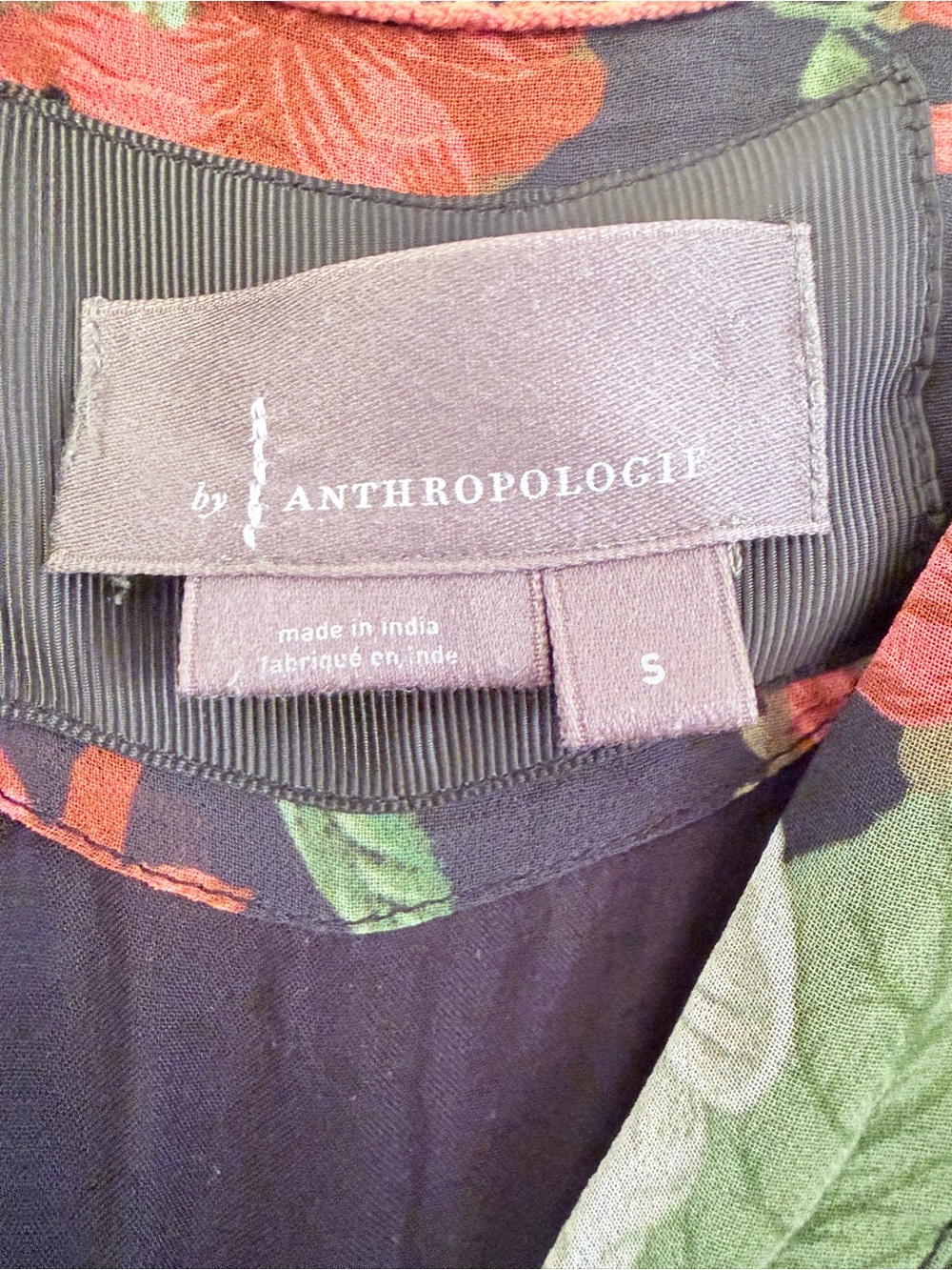 Anthropologie Somerset dress in Black Floral size small - Picture 9 of 15
